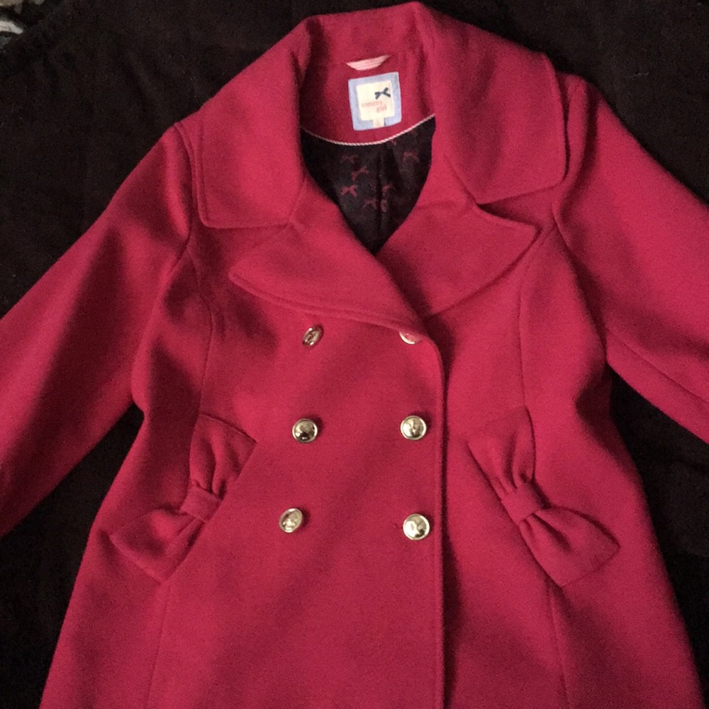 EUC Tommy Girl hot pink coat